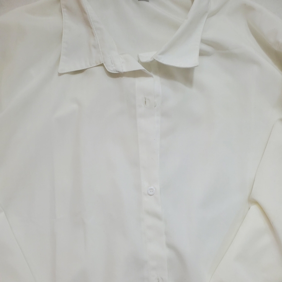 WHITE SHIRT - Buttons - 3/4 Sleeve - Picture 3 of 6